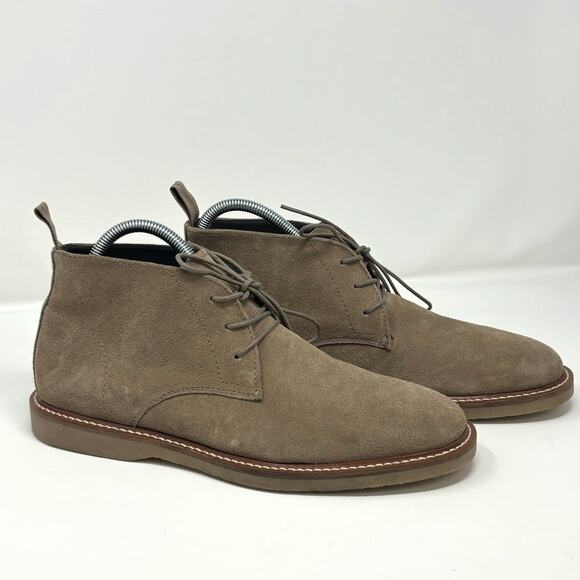 Nordstrom Men's Suede Chukka Lace Up Boots Comfort InsolesSize 9 Medium NEW - Picture 1 of 9